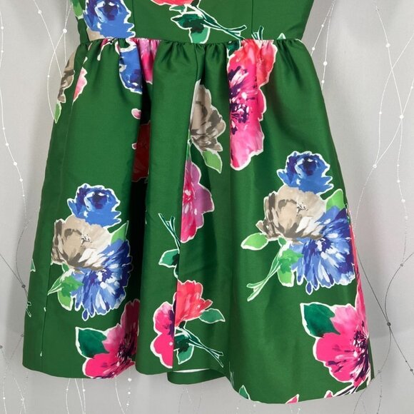 Kate Spade Green Stelli Floral Short Sleeve Dress $398 - Picture 11 of 14